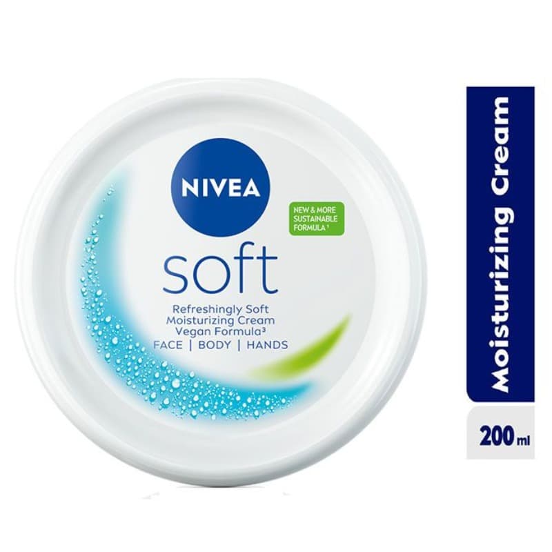 NIVEA Soft Cream 200ml (48 hours hydration and quick absorbtion)