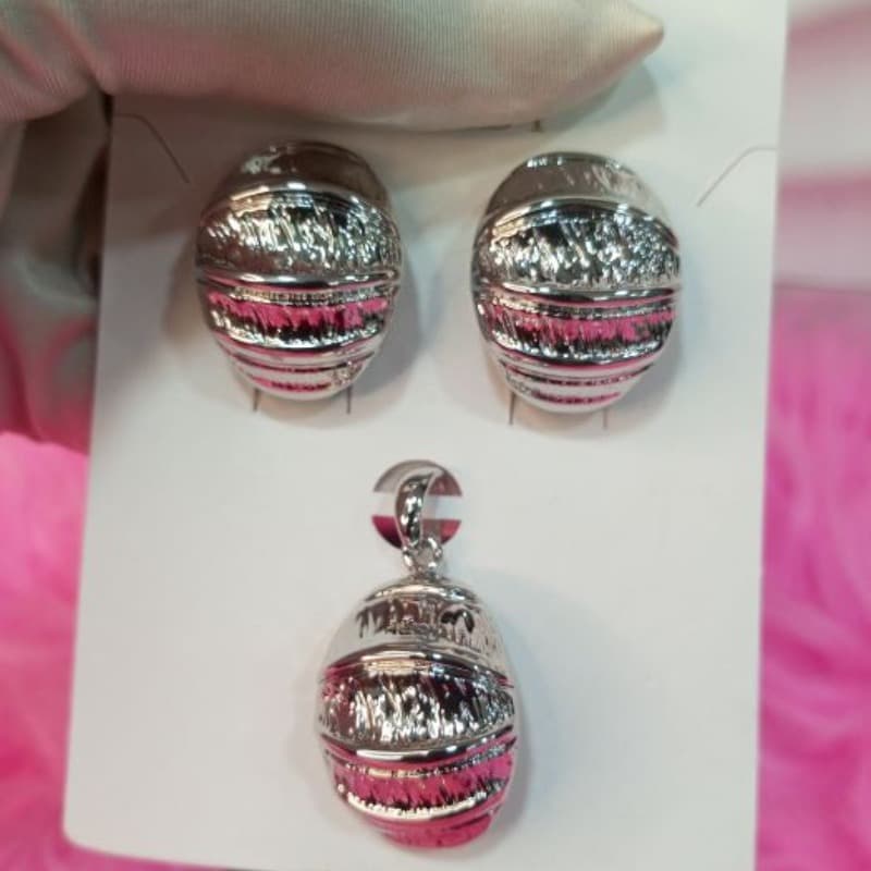Silver Earing & Pendant 001