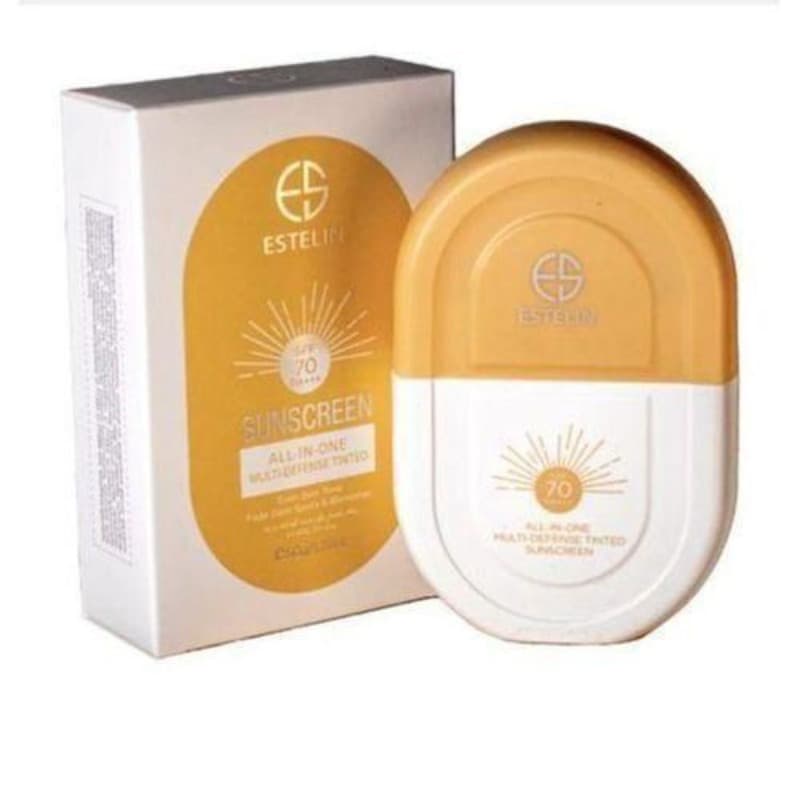 ESTELIN Sunscreen All-In-One Multi-Defense Tinted SPF 70 PA+++ -50g (Estelin)