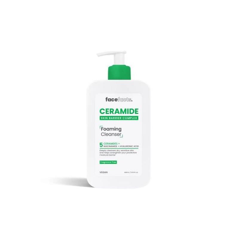 Face Facts Ceramide skin barrier complex Foaming Cleanser - 5 Ceramide + Niacinamide & Hyaluronic acid - 400ml